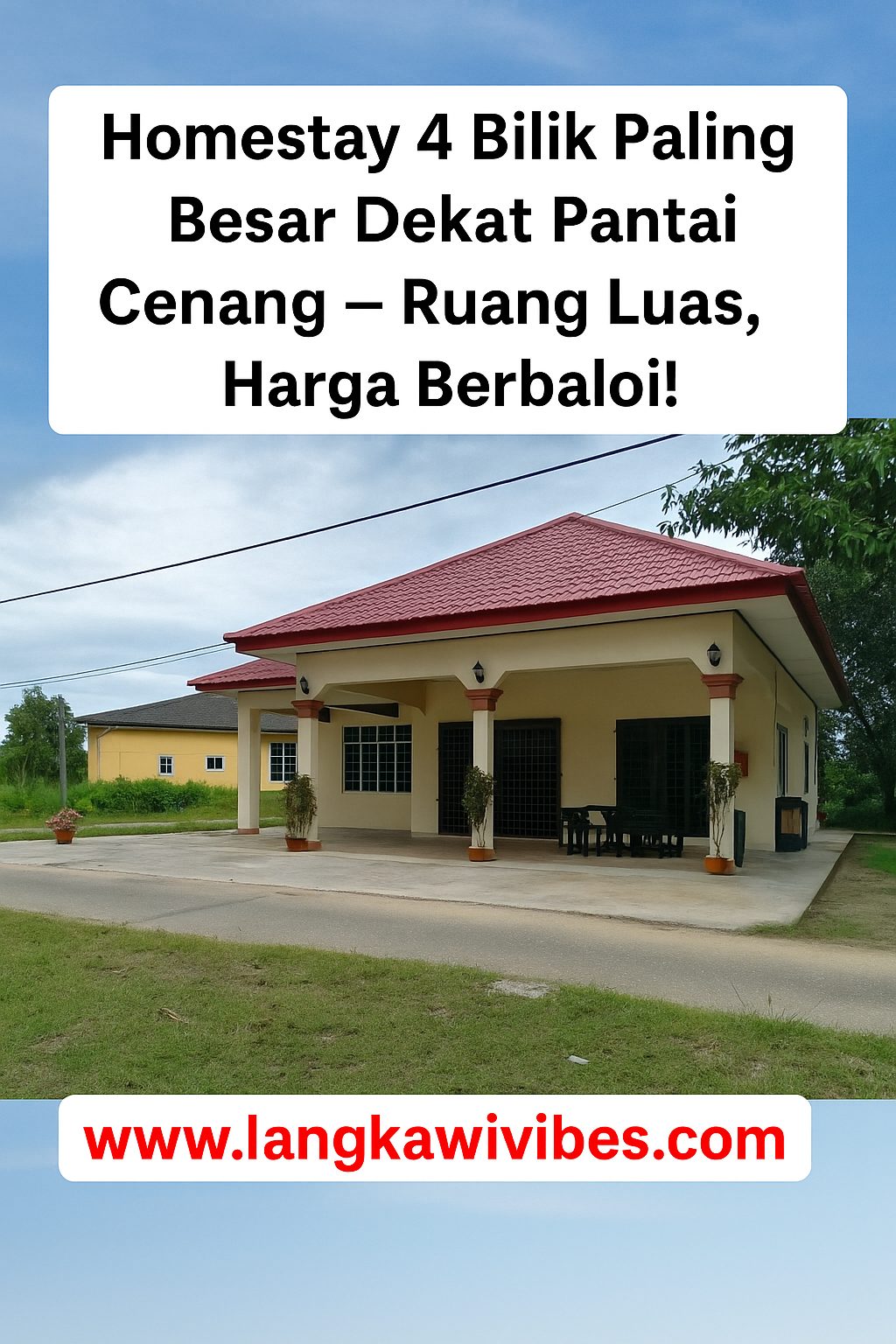 Read more about the article Homestay 4 Bilik Paling Besar Dekat Pantai Cenang – Pilihan Selesa Untuk Keluarga Besar!