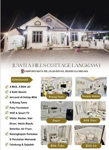 Read more about the article Juwita Hills Cottage Langkawi: Homestay 4 Bilik Lengkap di Kampung Mata Air