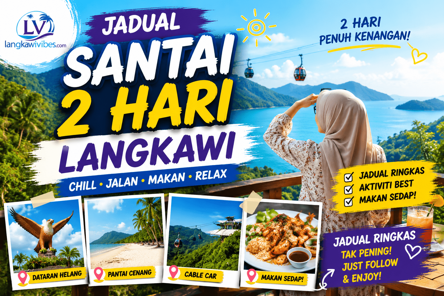 Read more about the article Jadual Santai 2 Hari Langkawi untuk Cuti Tanpa Kelam-Kabut