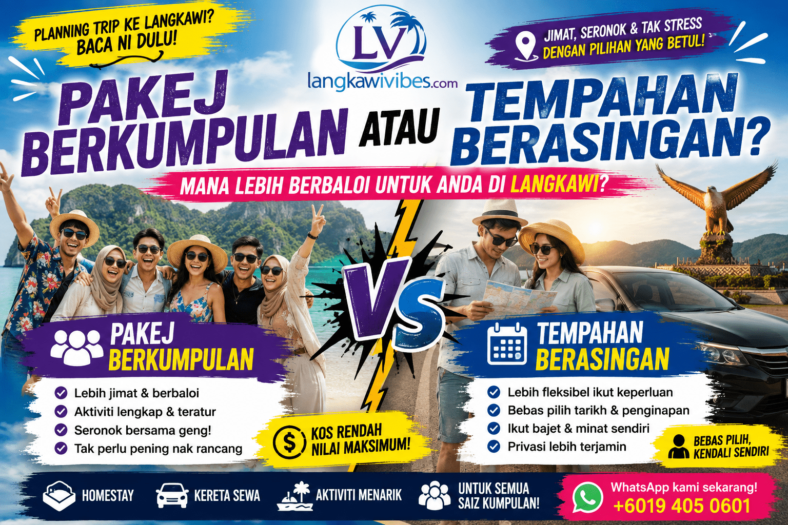 Read more about the article Pakej Berkumpulan atau Tempahan Berasingan?