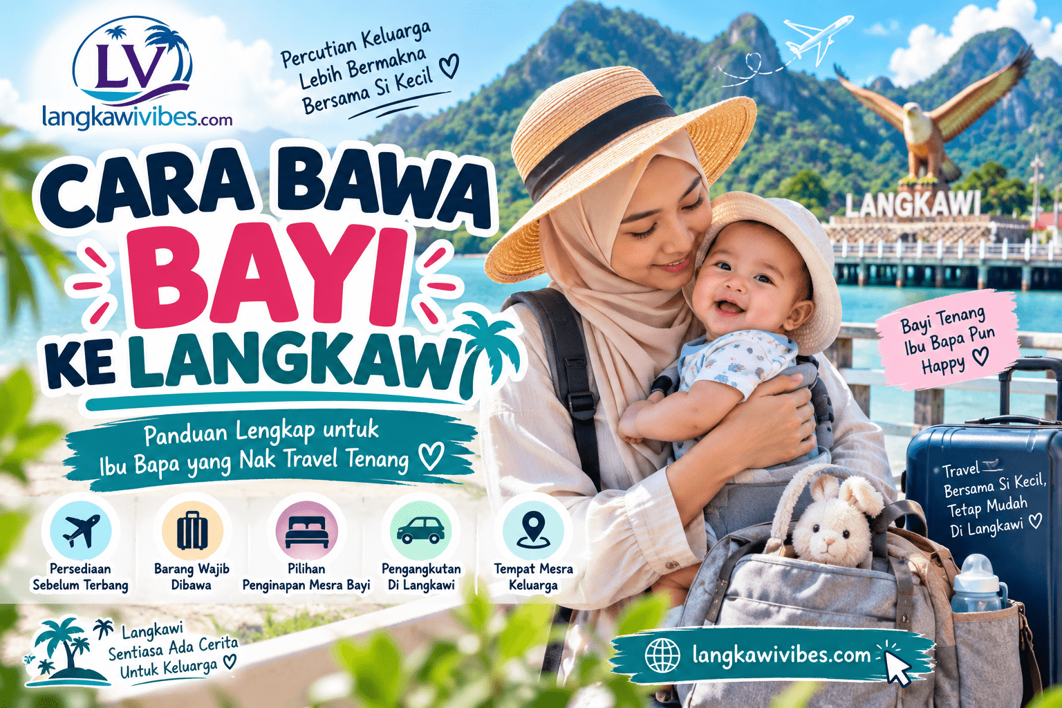 Read more about the article Cara Bawa Bayi ke Langkawi Tanpa Kelam-Kabut