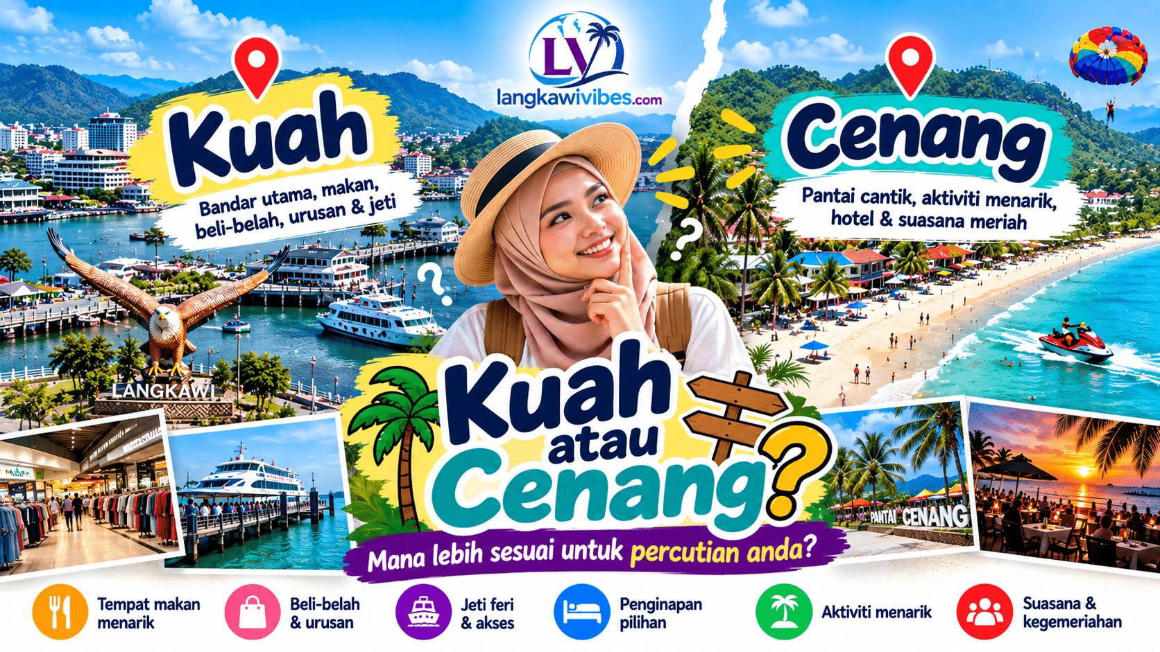 Read more about the article Kuah atau Cenang di Langkawi: Mana Sesuai?